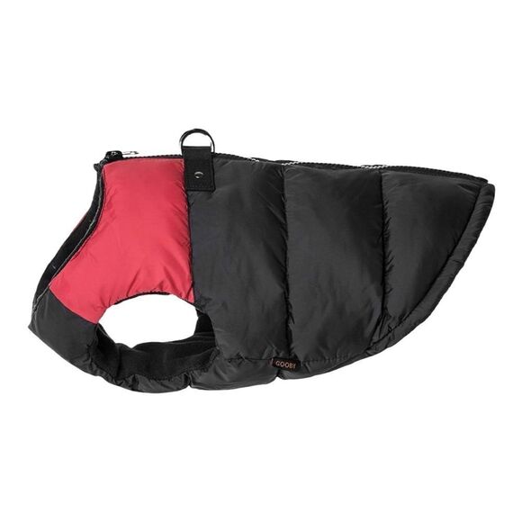 BLACK & Red Fur Safe Zip Padded Cold Weather Vest for Large Dogs 5XL - Picture 4 of 10